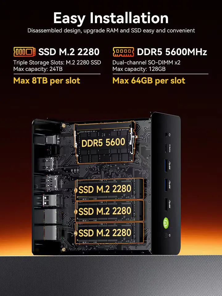 GMKtec K12 Mini PC AMD Ryzen™ 7 H 255 - GMKtec GMKtec K12 Mini PC AMD Ryzen™ 7 H 255 - GMKtec