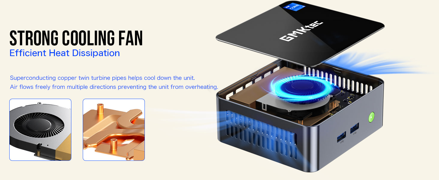 GMKtec NucBox M3 Mini PC Intel® 12th Core™ i5 12450H