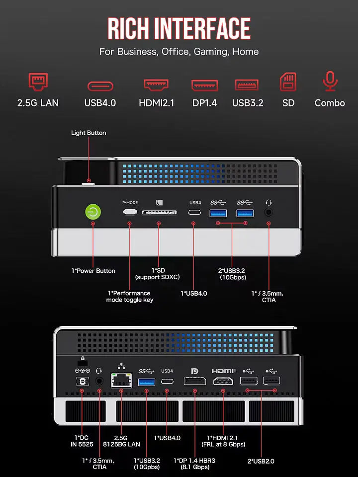 GMKtec EVO-X2 AI Mini PC AMD Ryzen™ AI Max+ 395 - GMKtec GMKtec EVO-X2 AI Mini PC AMD Ryzen™ AI Max+ 395 - GMKtec