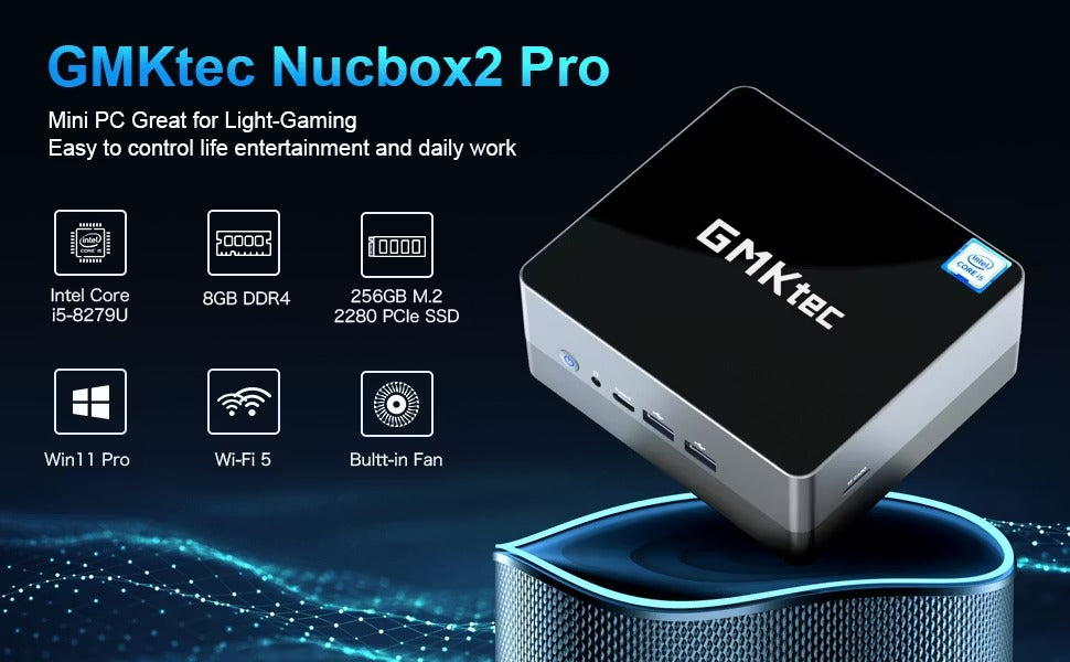 GMKtec NucBox 2 Mini PC Intel® Core™ i5 8279U - GMKtec